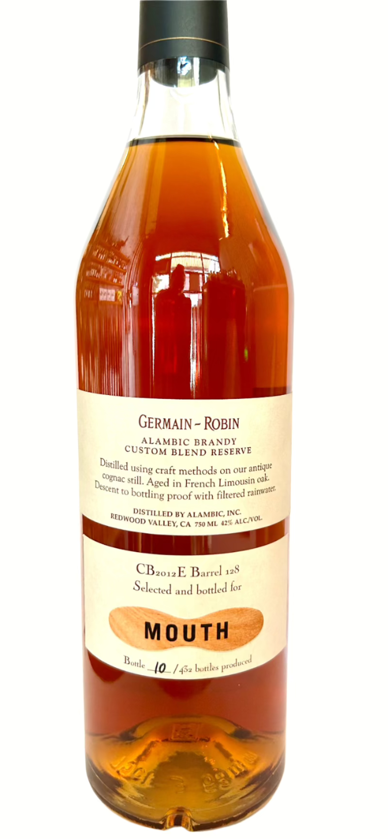 Germain-Robin Mouth Exclusive Single Barrel Brandy, 750ml