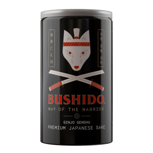 Bushido Way of the Warrior Ginjo Genshu Sake Can, 180ml
