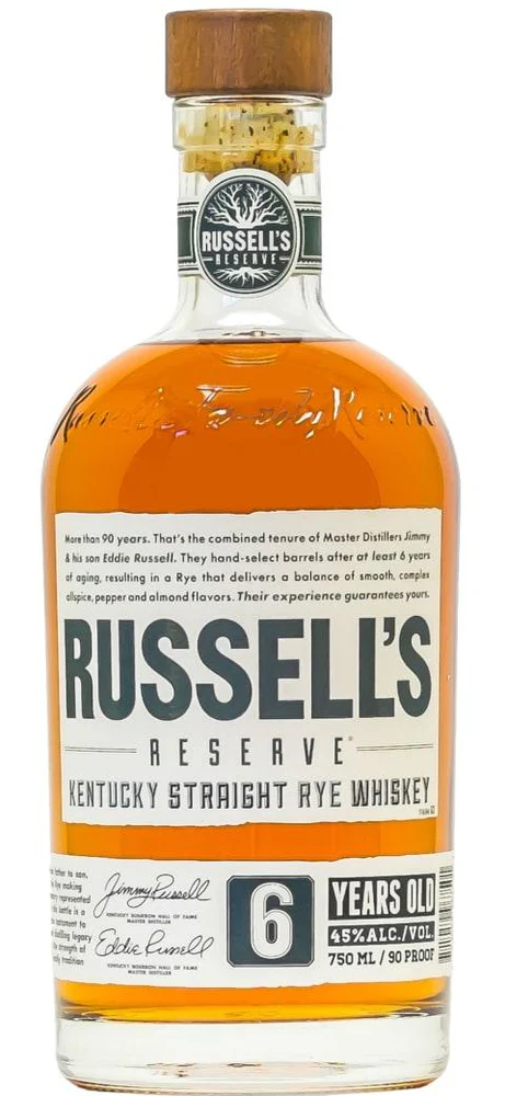 Russell's Reserve 6 Years Old Kentucky Straight Rye Whiskey, 750ml