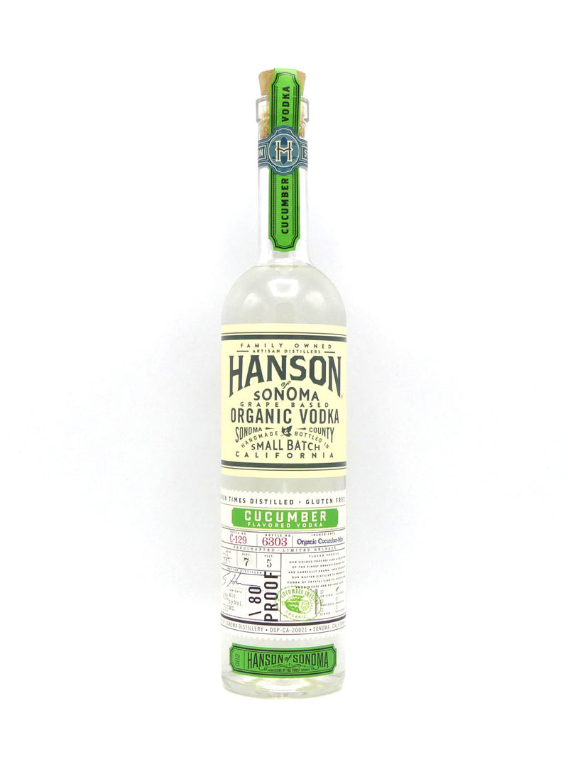 Hanson Organic Cucumber Vodka, 750ml
