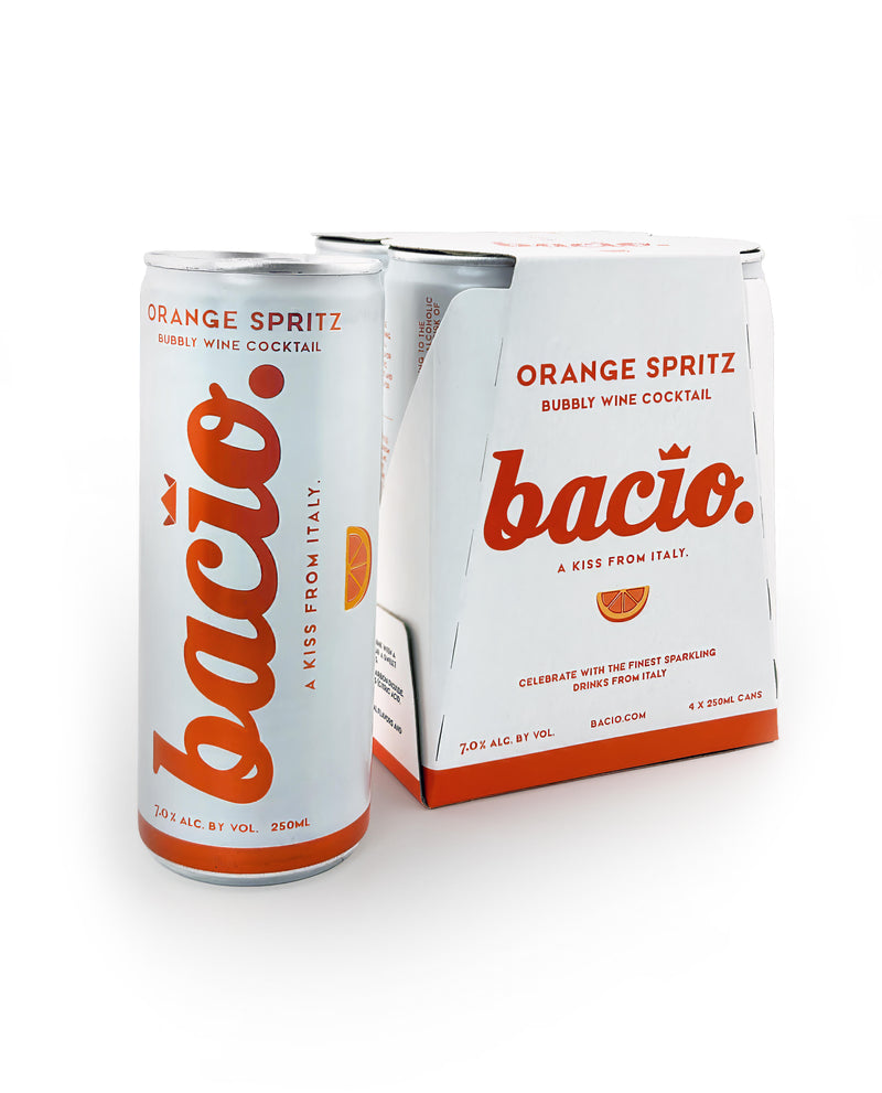 BACIO Orange Spritz, 4 Cans